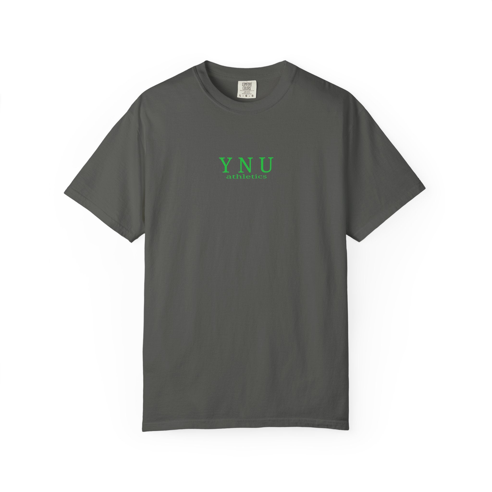 Why Not You? YNU Athletics Graphic T-Shirt: SLIME GREEN