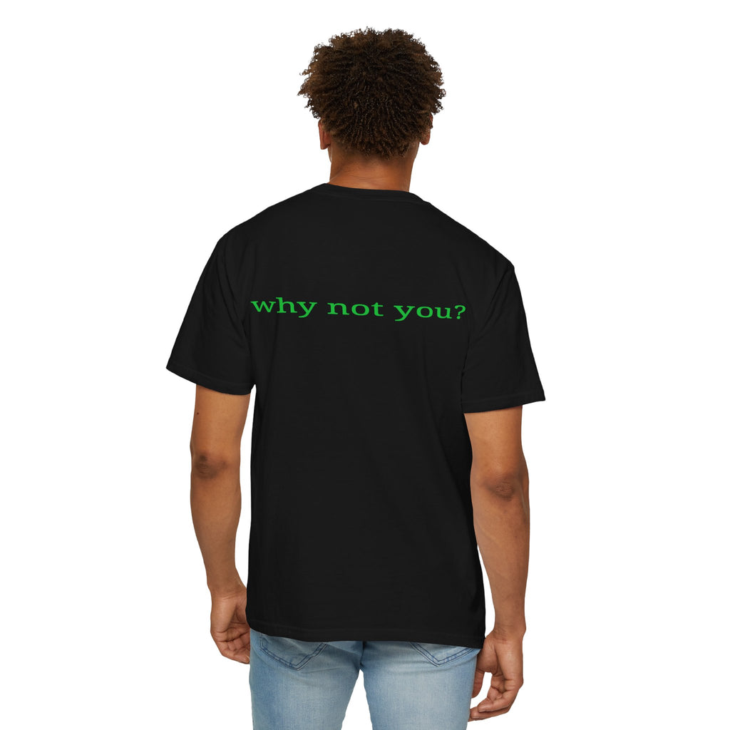 Why Not You? YNU Athletics Graphic T-Shirt: SLIME GREEN