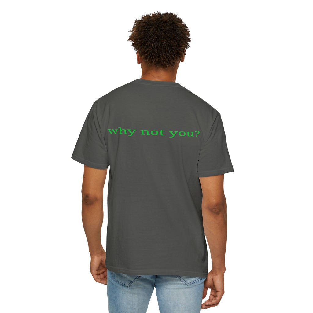 Why Not You? YNU Athletics Graphic T-Shirt: SLIME GREEN