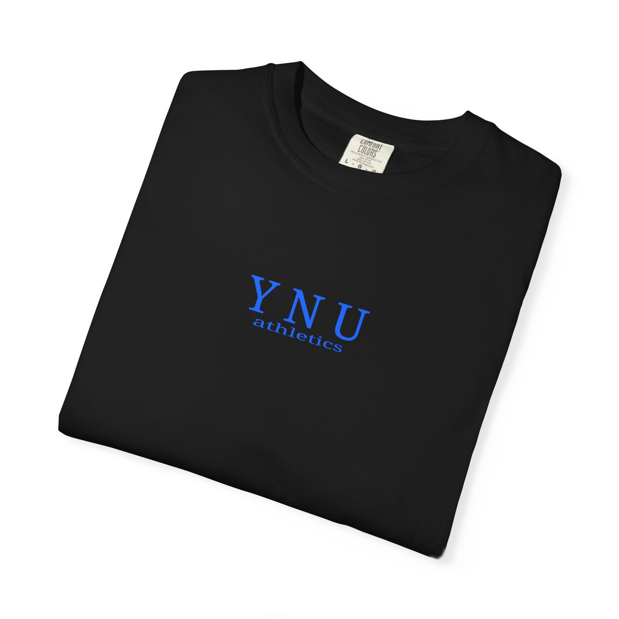 Why Not You? YNU Athletics Graphic T-Shirt: OCEAN BLUE