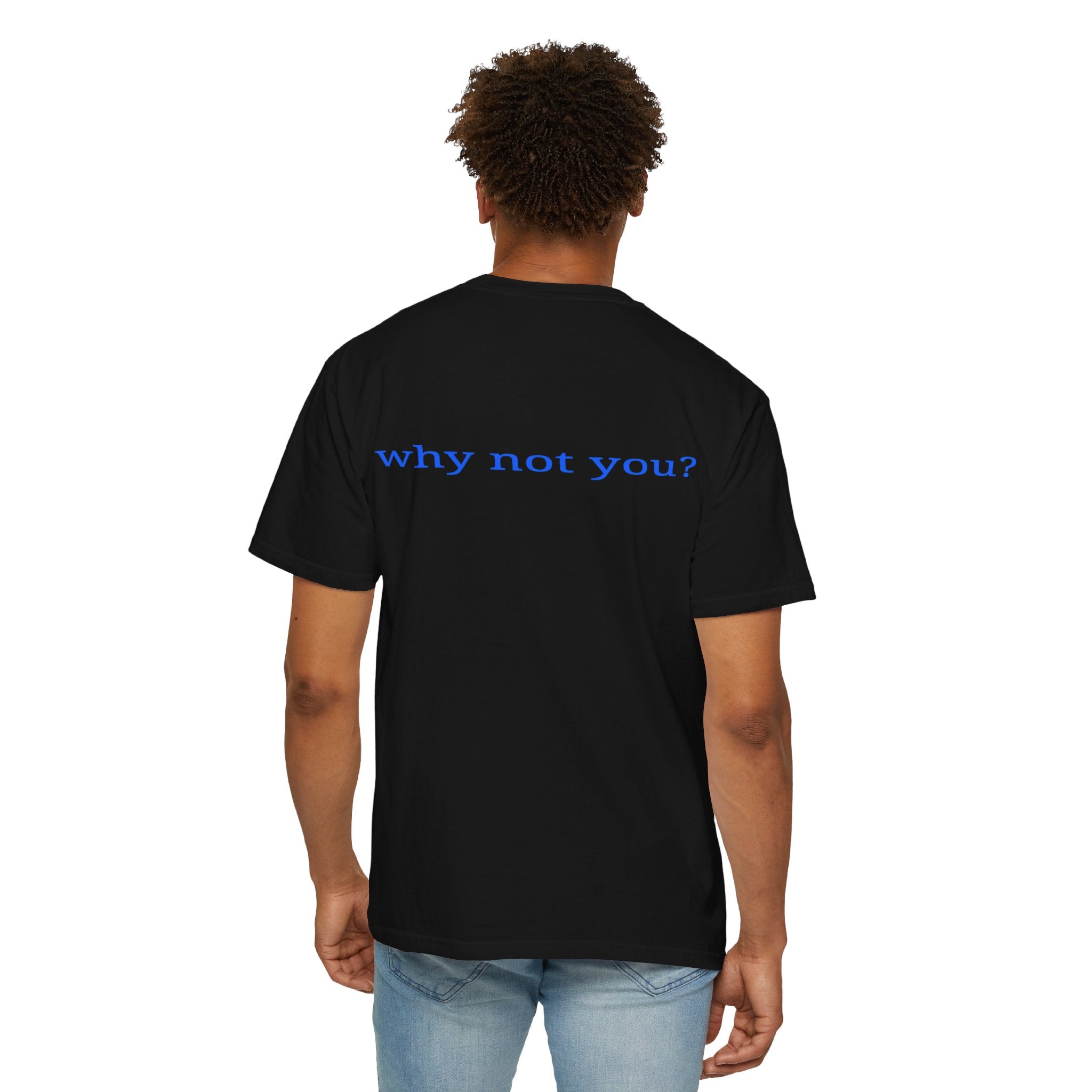Why Not You? YNU Athletics Graphic T-Shirt: OCEAN BLUE