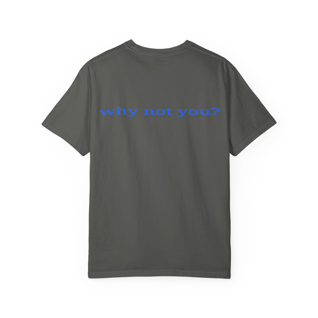 Why Not You? YNU Athletics Graphic T-Shirt: OCEAN BLUE
