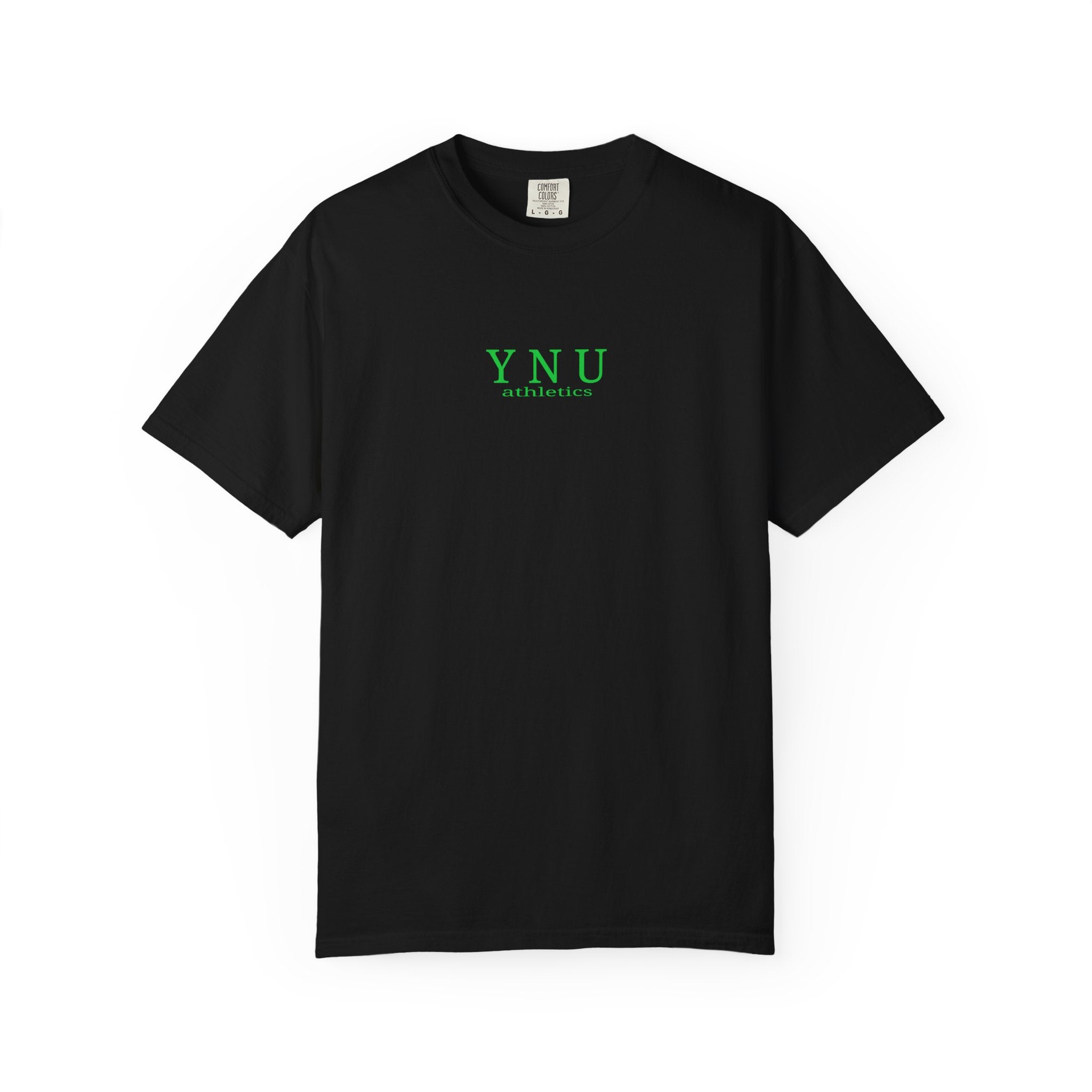 Why Not You? YNU Athletics Graphic T-Shirt: SLIME GREEN