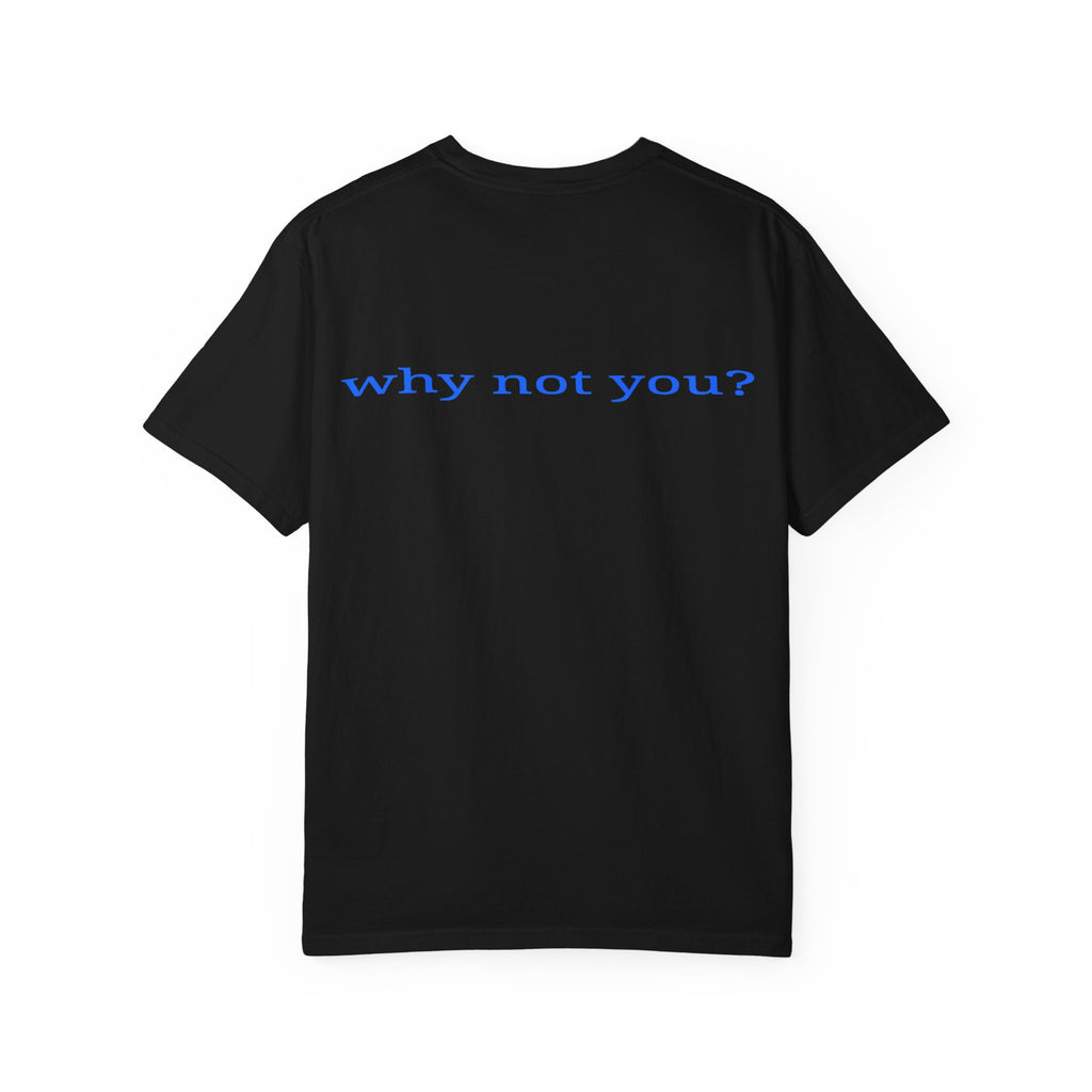 Why Not You? YNU Athletics Graphic T-Shirt: OCEAN BLUE