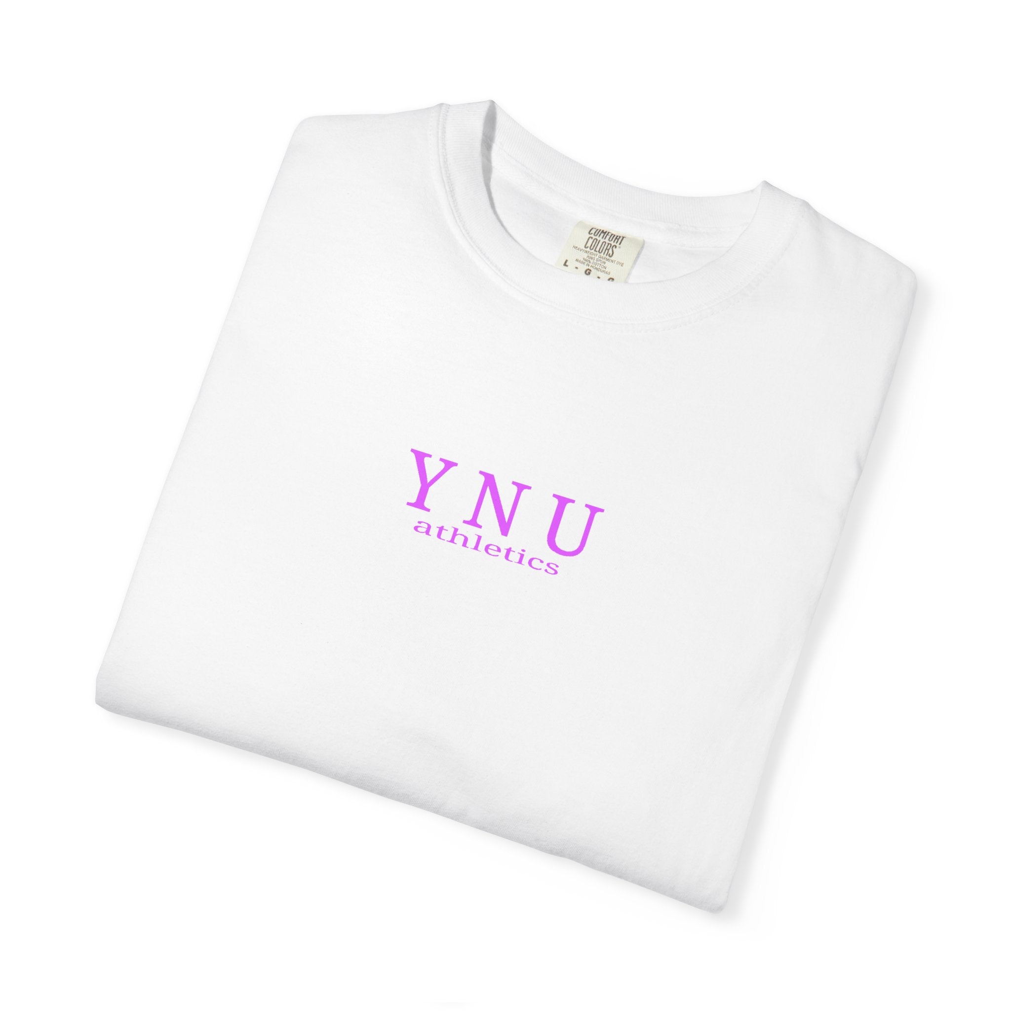 Why Not You? YNU Athletics Graphic T-Shirt: VIBRANT PINK