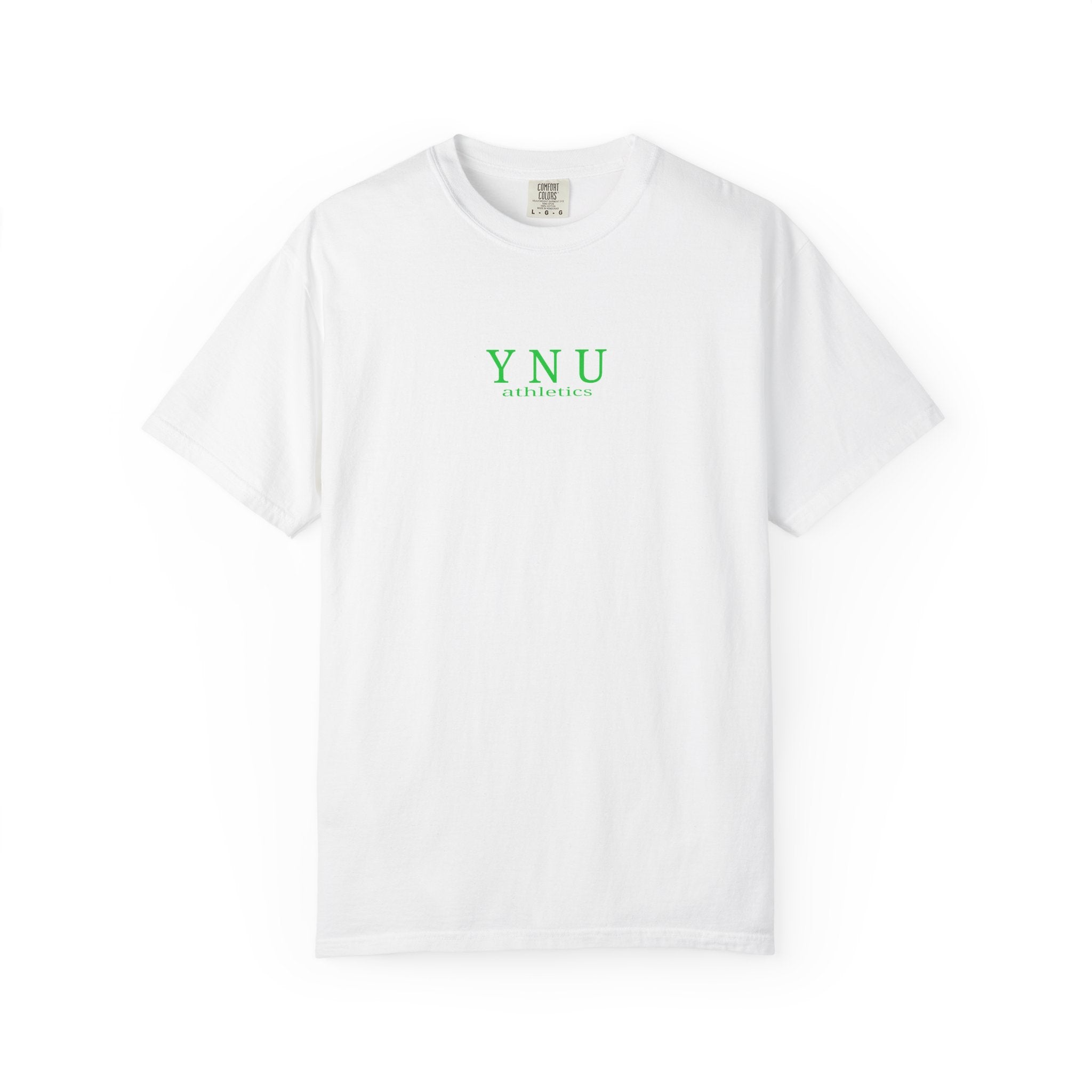 Why Not You? YNU Athletics Graphic T-Shirt: SLIME GREEN