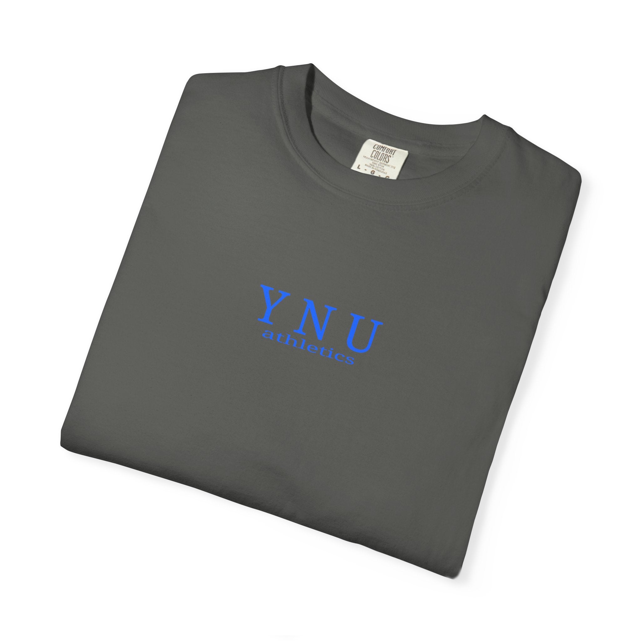 Why Not You? YNU Athletics Graphic T-Shirt: OCEAN BLUE