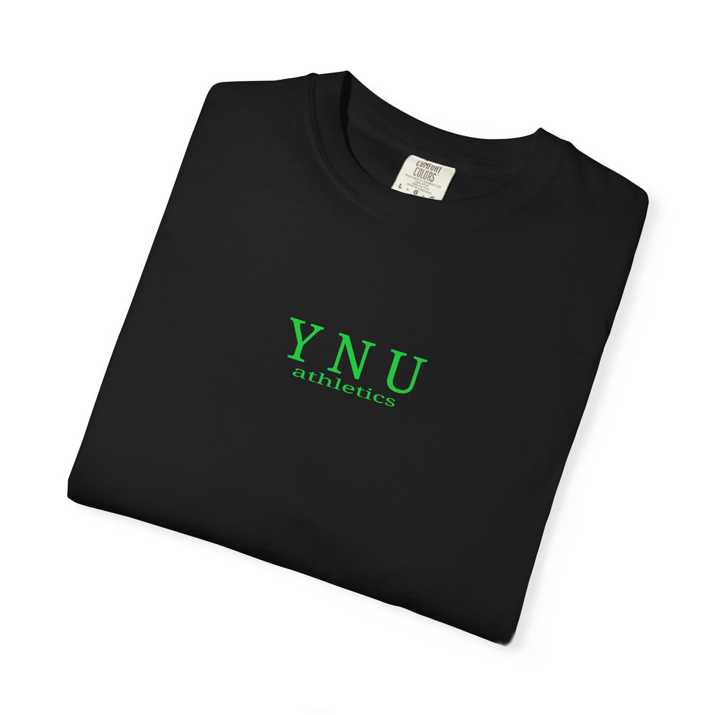 Why Not You? YNU Athletics Graphic T-Shirt: SLIME GREEN
