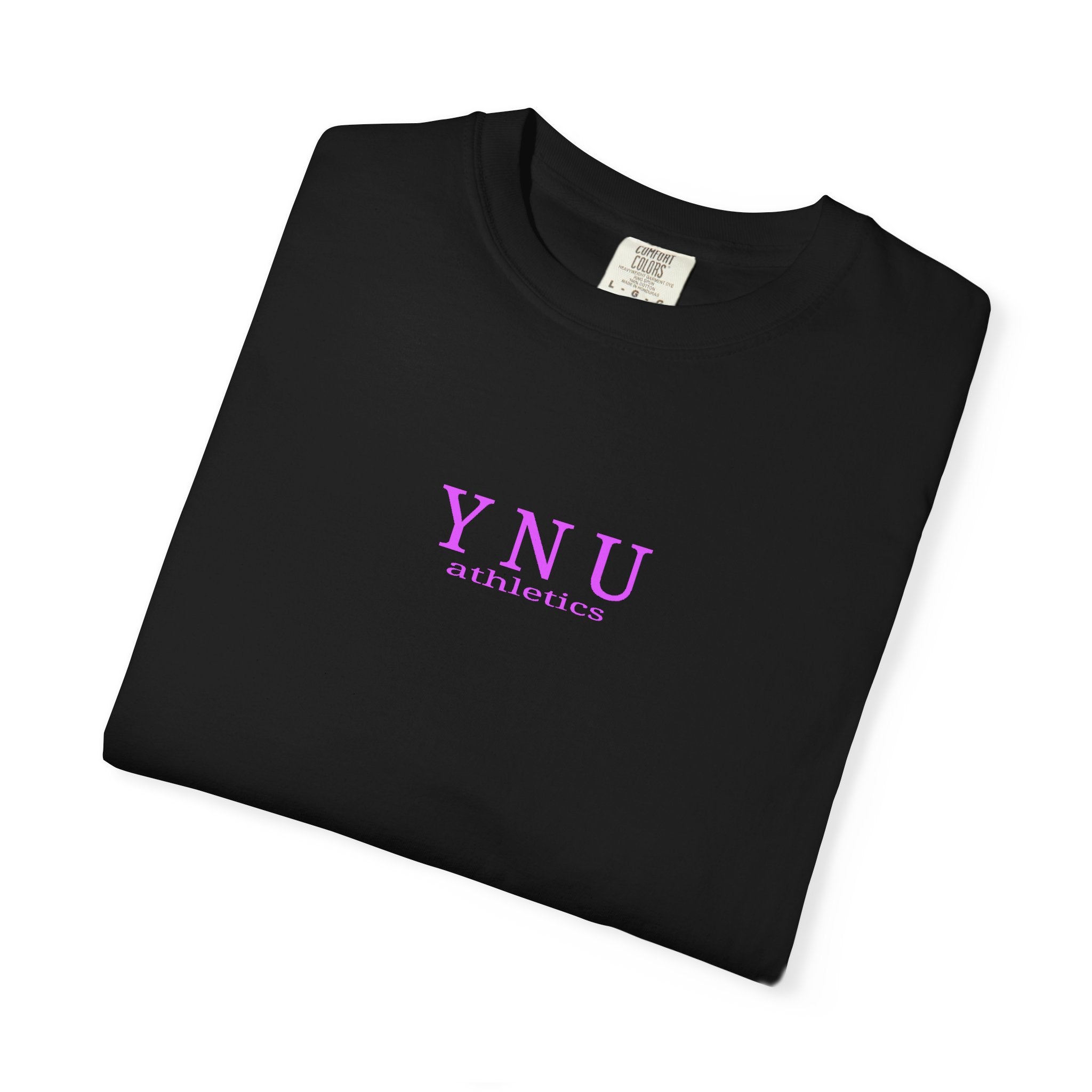 Why Not You? YNU Athletics Graphic T-Shirt: VIBRANT PINK