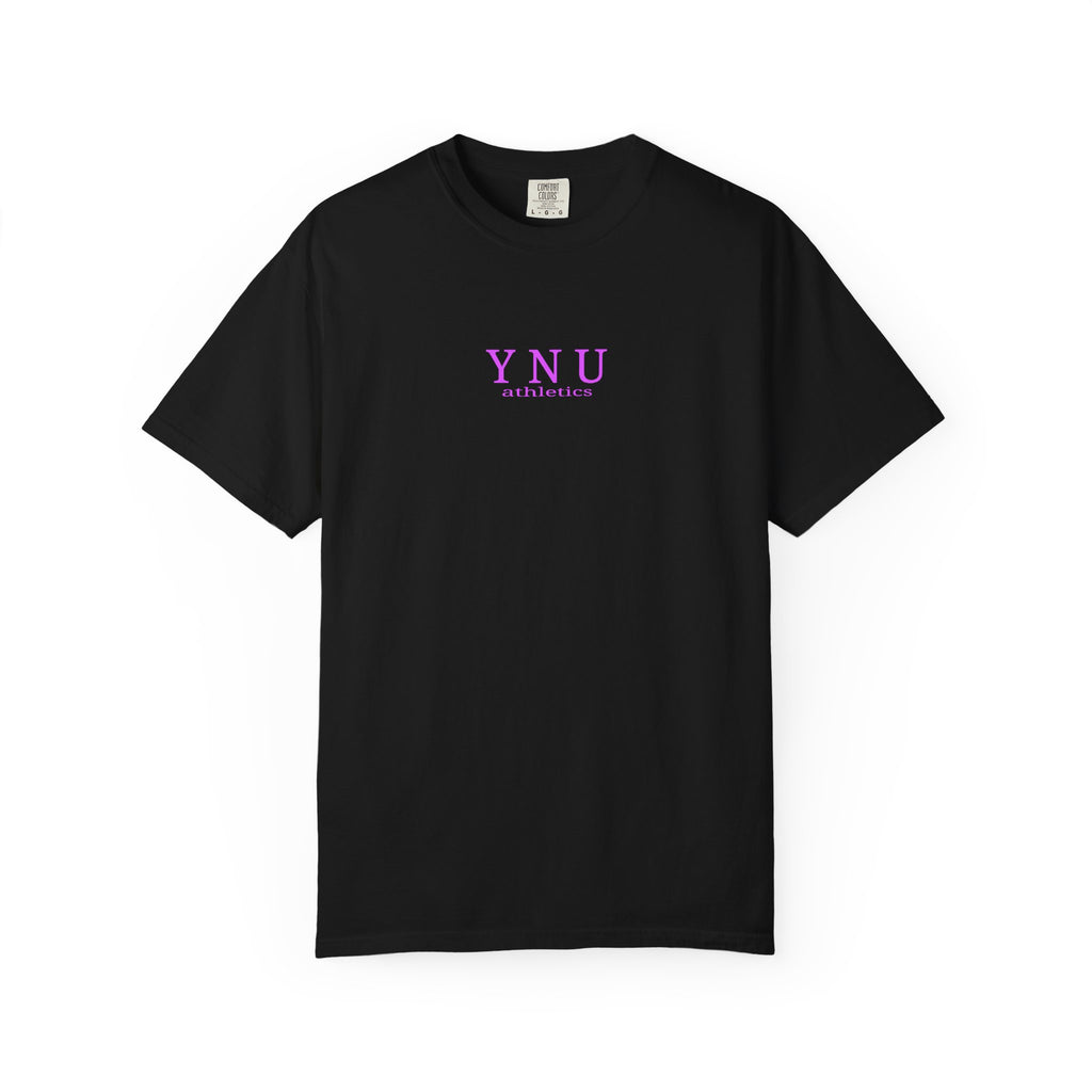 Why Not You? YNU Athletics Graphic T-Shirt: VIBRANT PINK