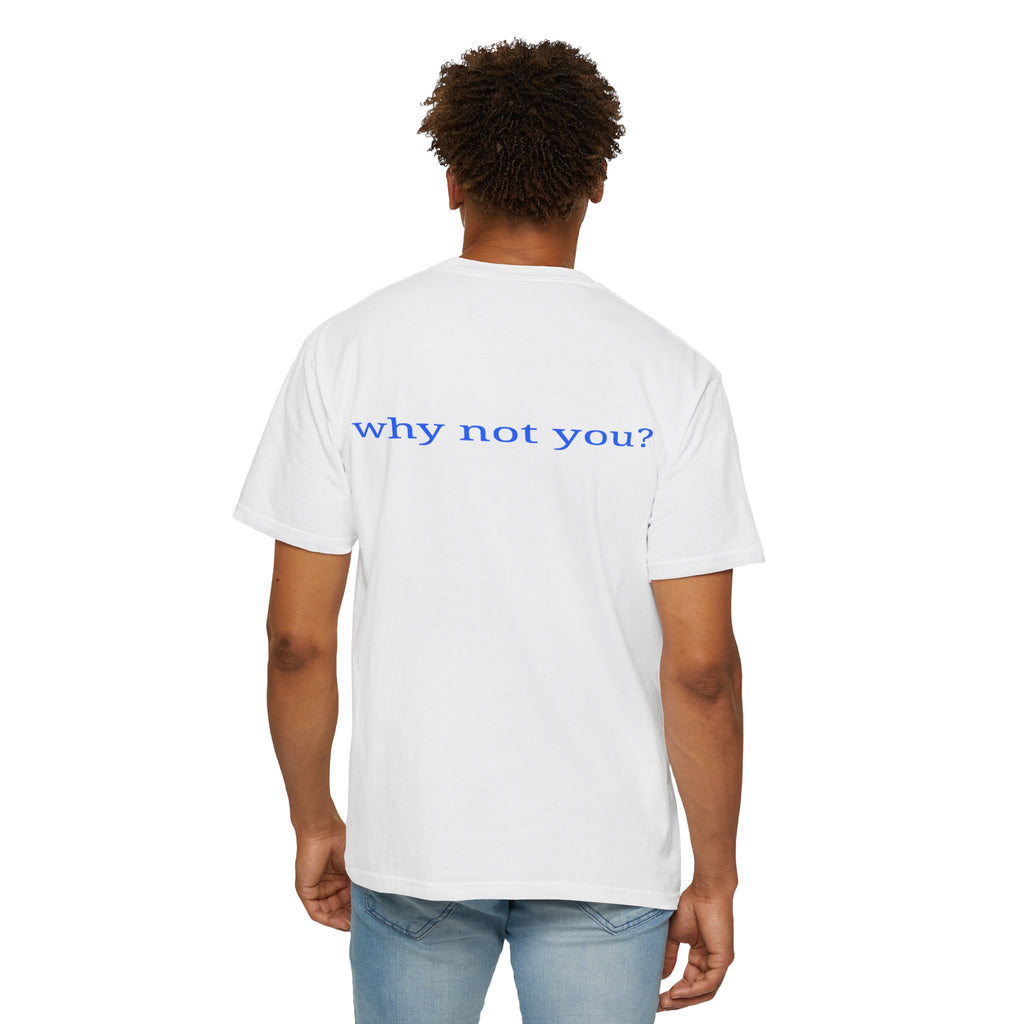 Why Not You? YNU Athletics Graphic T-Shirt: OCEAN BLUE
