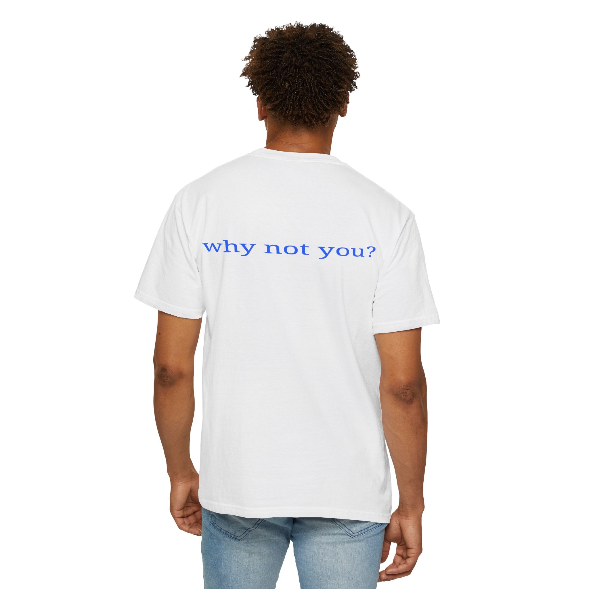 Why Not You? YNU Athletics Graphic T-Shirt: OCEAN BLUE