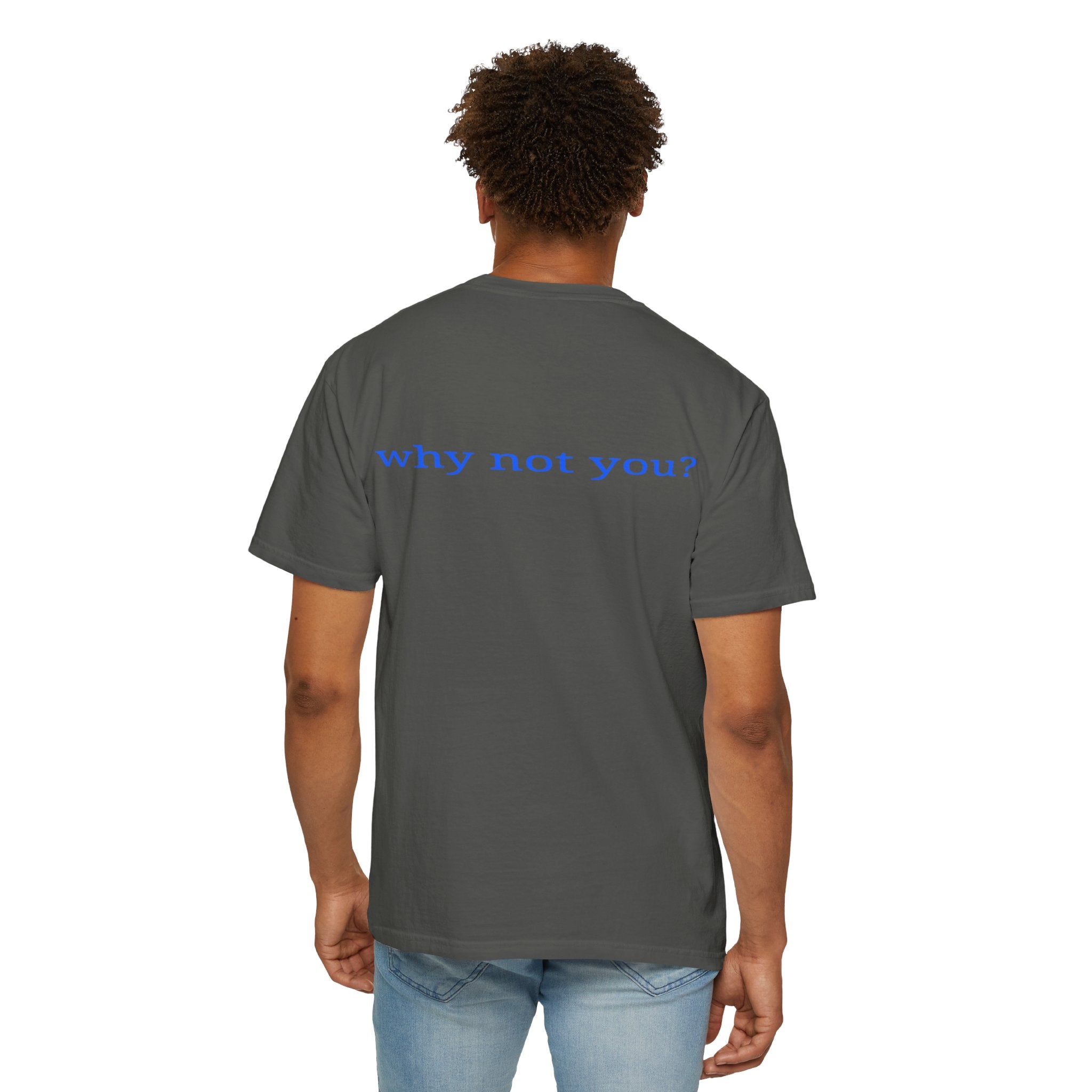 Why Not You? YNU Athletics Graphic T-Shirt: OCEAN BLUE