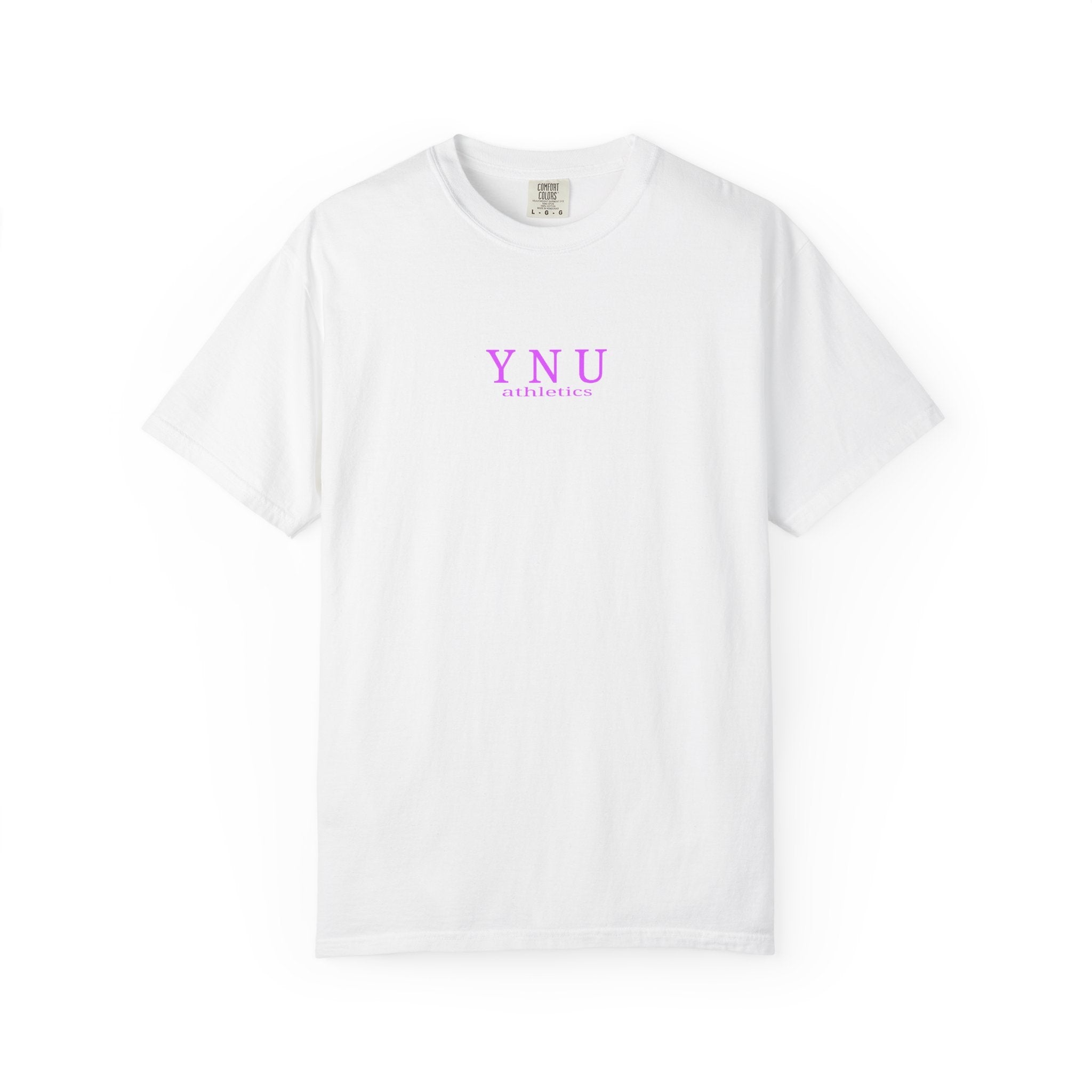 Why Not You? YNU Athletics Graphic T-Shirt: VIBRANT PINK
